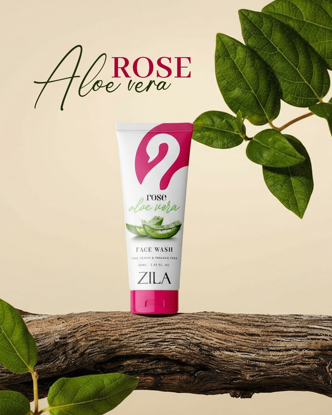 Zila Rose & Aloevera Face Wash 120 MRP 60 Ml