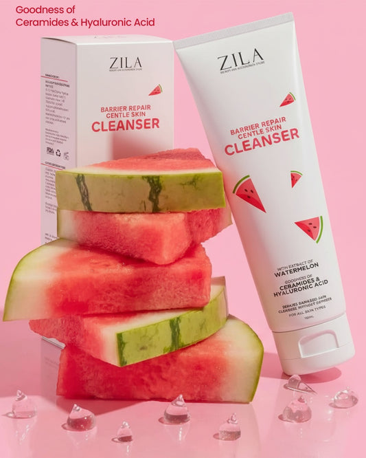 Zila Ceramides + Hyaluronic Barrier Repair Gentle Skin Cleanser 299 MRP 100 Ml