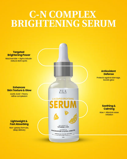 Zila C-N Complex Brightening Face Serum 550 MRP 30 Ml